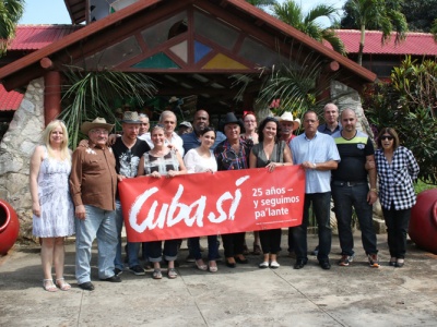 Cuba Sí-Delegation, Freunde und Wegbegleiter unserer Soliorganisation feiern in Mayabeque