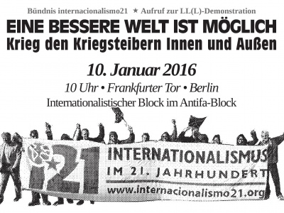 Berlin: Luxemburg - Liebknecht - Demo, Internationalistischer Block