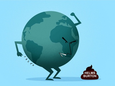 Karikatur Helms-Burton