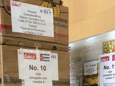 23. Dezember 2019: Container-Ladung Nr. 10 für die Geburtsklinik „Ramón ­González Coro“, Foto: Cuba Sí