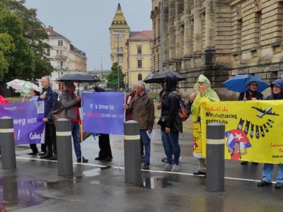 Leipzig: Protestaktion gegen die Blockade