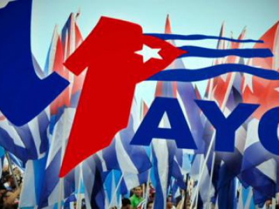 Kubas Präsident Miguel Díaz-Canel ruft die Kubaner auf, am 1. Mai auf die Straßen und Plätze zu strömen, um an den Kundgebungen teilzunehmen. Grafik: Cubaminrex