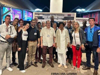 Willkommen: Ankunft der kubanischen Mediziner in Gambia. Foto: Botschaft Kubas in Gambia