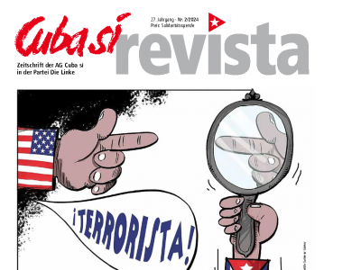 Titelseite der neuen Cuba sí-Revista 2/2024. Grafik: Cuba sí 