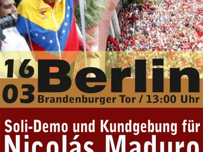 Berlin: Für eine Fortsetzung der Bolivarischen Revolution!