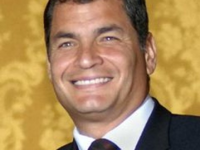 Berlin: Vortrag Rafael Correa (Ecuador) "Wege aus der Krise"
