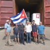 Gruppenfoto beim Containerpacken