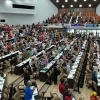 stehende Ovationen der mehr als 1.600 Delegierten nach der Rede von Díaz-Canel
